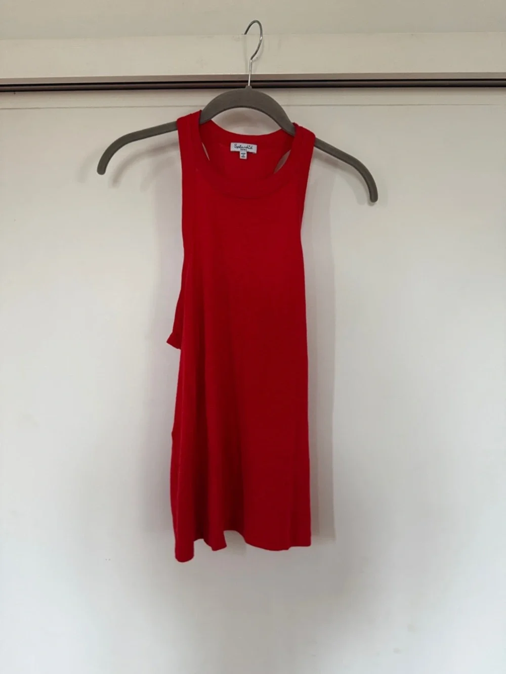 Splendid Vibrant Red Ribbed Tank - Picture 2 of 3